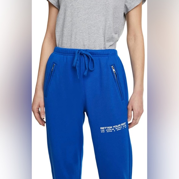 NWT (L) Sincerely Jules x Bandier Juniper Sweatpant Winter Blue - Picture 8 of 10